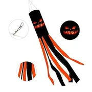 Halloween Windsocks Outdoor Hanging Decoration Windsocks Flag Spook Halloween Tree Decoration Ghost Windsock 39 Inch