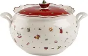 Villeroy & Boch Toy's Delight Soupière, 3 Litre, Porcelaine Premium, Blanc/Rouge