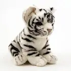 Tiger Cub White 6.5" by Hansa True to Life Look Soft Plush Animal Learning Toys