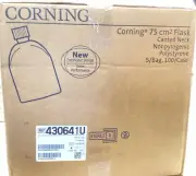 CORNING 75cm² U-Shaped Canted Neck Cell Culture Flask Vent Cap 430641U. (100/c)