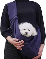 Cat Sling Carrier, Reversible Cat Carrying Bag, Purse, Puppy Chest Purse, Reversible Pet Sling Bag Comfortable Puppy Chest Carrier for Small Dogs 35 x 30 x 4 cm/13.78 x 11.81 x 1.57 inches