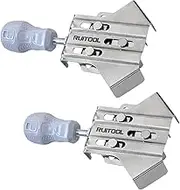 Corner Clamps for Picture Frame, Picture Frame Corner Clamp, Woodworking Splicing Quick Clamp , Pack of 2 Stainless Steel One-Handed Photo Frame Splicing Quick Clamp