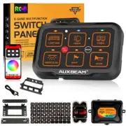 AXUBEAM RGB 6 Gang Switch Panel APP Control Toggle/Momentary/Pulsed AR-600 1"key