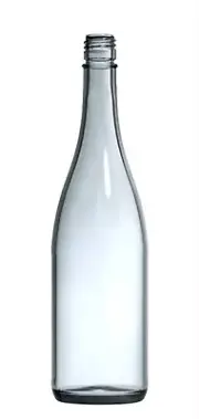 Clear Flint Glass 750ml ROPP screw top W25 Sparkling Wine Bottles