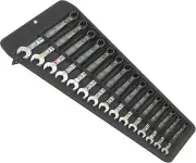 Wera 6003 15 Piece Joker Combination Ring Open End 5.5 - 19mm Spanner Set,020302