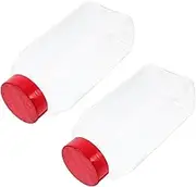 Happyyami 2 Pack Airtight Seasoning Bottles Flip Cap Plastic Condiment Jars for Home Restaurant Hotel Use
