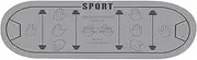 Strength Training Mat, Portable Floor Exercise Mat, Lightweight Pilates and Stretching Mats, Alignment Marks for Proper Positioning, 15.3 x 39.7 Inch, Ideal for Workouts Exercises