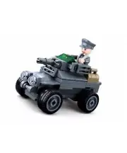 Sluban B0680C Kids Building Block Brick Army military WW11 Armoured car