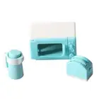 1set 1 12 Mini Microwave Lightweight Portable Dollhouse Simulation