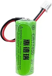 HOUYIBO 1PCS CR17450 3.0V 2500mAh Backup Power Supplies with 2.54 White Plug Non-Rechargeable Lithium Battery