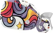 [YTYVAGT] 2-Pc,Gourd-Shaped Working Cap,Fisherman Hat with Buttons and Cotton Sweatband,Clouds and Colored Unicorns