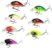 Abbraccia 7Pcs Micro Fishing Lures Fishing Gifts Fishing Baits for Perch Crappie Trout