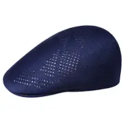 Kangol Mens Neo Geo Ivy Flat 507 Hat Cap Newsboy Gatsby Golf Driving - Navy