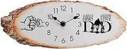 Living Room, Bedroom, Kitchen with Elliptical Silent and Non Ticking Simple Wall Clock