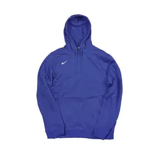 Nike 帽T Club Fleece Hoodie 男款 運動休閒 連帽上衣 微刷毛 基本款 藍 白 APS083-493