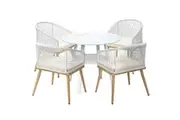 Livsip 5PCS Outdoor Dining Setting Table w/ Storage Shelf