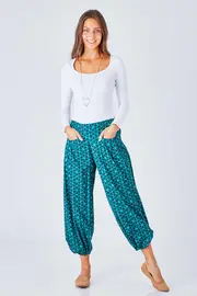 Henley 3/4 Cotton Pant--RAS-C266-W16