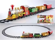 Christmas Train Set, Electric Train Track Toy Christmas Decoration, Realistic Sounds, Christmas Track Set, Children's Toy, Christmas Decoration Gift