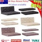 Thick Floor Cushion Cotton Upholstery Pallet Sofa Garden Bench Seat Back Pad AU