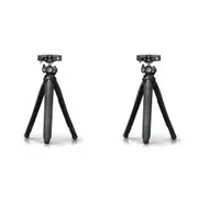 2x FireFly YogaPod Flexible Tripod/Holder For Smartphone/Camera 30x7.5cm Black