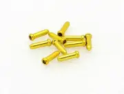 Bicycle Bike Wires Shifter Cable Ends Caps Crimps 10 pcs Gold