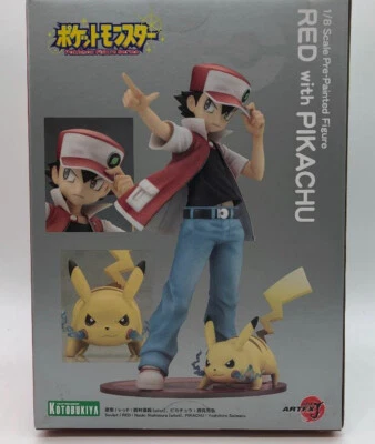 Japan Authentic Pokemon ARTFX J Red with Pikachu Figure