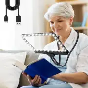 5X Magnifying Glass with Light Flexible Gooseneck Magnifier for Neck Wear
