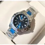 TAG HEUER AQUARACER 藍色面錶盤 銀色不鏽鋼錶帶 石英 女士手錶 WBD1312.BA0740