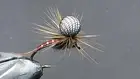 1 DOZEN RED WINE GOLD RIBBED PARACHUTE FLIES FOR FLY FISHING-PAR 34