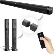 TV Sound Bar, Bluetooth Soundbar Speaker for Tv with Surround Sound Home Theater