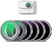 NEEWER ND Filter Compatible with Insta360 GO 2/GO 3, 6 Pack (UV/CPL/ND8/ND16/ND32/ND64) Action Camera Accessories Polarizer Neutral Density Filters, Multi Nano Coated HD Optical Glass/Aluminum Frame