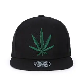 Stoned Sativa Dope 楓葉嘻哈時尚男女皆宜的男士 Snapback 平檐帽帽子可調節