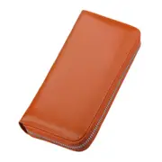 Large Capacity Credit Card Wallet - Leather Secure RFID Wallet for Women 36 Slots- Brown