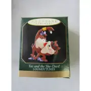 1998 Hallmark Keepsake Mini Taz and the She-Devil Ornament Looney Tunes