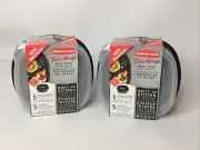 rubbermaid takealongs 5 Snackers Meal Prep Lot Of 2