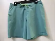 Patagonia Women's Stretch Hydropeak Boardshorts 8" Size 8 Light Beryl Green NWT