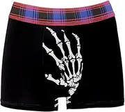 [KQNZT] Men's Underwear Boxer Brief, Mens Boxers, Skeleton Skull