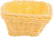 Vaguelly Mini Woven Storage Basket for Handwoven Basket for Snacks Fruits for Kindergarten Activities Functional Design