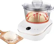 Electric Dough Maker, 5L Stainless Steel Dough Flour Mixer, 200w LCD Display Kitchen Electric Mixer, Thermostatic Fermentation, Intelligent Timer, Stand Mixer for Pizza, Bread, Toast, Noodlle