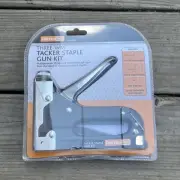 New Fasten Pro Tacker Staple Gun Kit-incl Staples, U-staples & Brad Nails