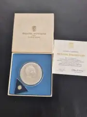 1974 REPUBLIC OF PANAMA SIMON BOLIVAR 20 BALBOAS PROOF STERLING SILVER COIN