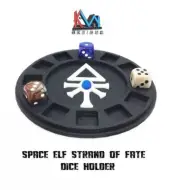3D Printed - 16mm Space Elf Strand of Fate Dice Tray