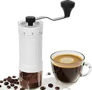 Mini Manual Coffee Grinder with 40 Adjustable Settings, Portable Hand Coffee Bean Mill with 30g Capacity, Conical Burr Coffee Grinder with Crank for Travel, Camping, Office, Espresso, Pour Over, etc