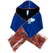 Auth EMILIO PUCCI ‘New’ Hood Scarf Wool Twill Multicolor Made in Italy XS w/ Tag
