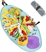 Snuffle Mat for Dogs,Sniff Mat for Dogs with Dog Lick Mat,Enrichment Treat Dog Sniffing Mats for Boredom,Snuffle Mats to Hide Food,Pet Feeding Mats for Slow Feeding, Nosework,Mental Stimulation