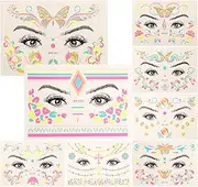 OFFIGAM Glow the Dark Temporary Stickers Body Art Decals for Parties Festivals and Nightclubs Easy to Apply Remove Unique DIY Decoration