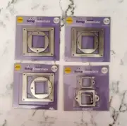 Joann's Scrap essentials Small FRAMES 9 pcs Set of 4 Square and Round unused