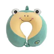 ANYPACK Neck Pillow Frog Cartoon Memory Cotton U-shaped Soft Fluffy Comfortable Sleep Headrest