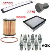 Tune Up Kit Cabin Air Oil Filters Drain Plugs for BMW 330Ci E46 2001-2005