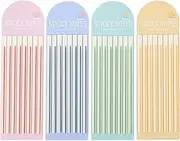 HAPINARY 4 Books of Highlighter Strips for Reading Office Notebook Tabs Transparent Sticky Page Markers for Note Taking and Annotation